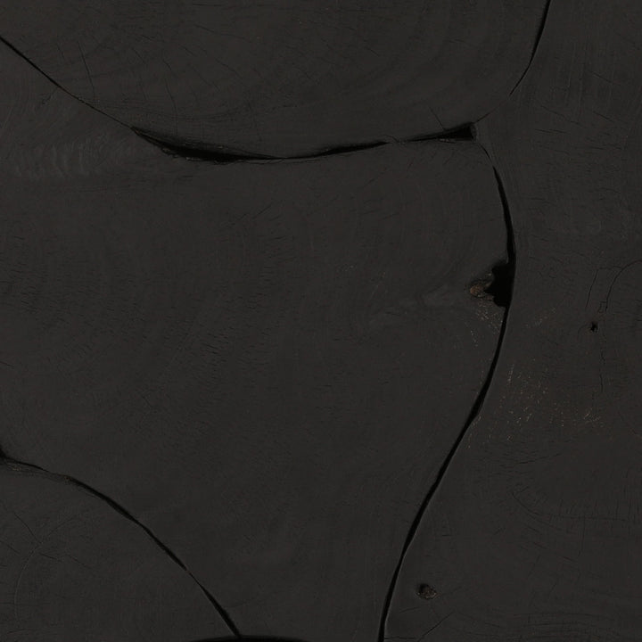 Brixton Teak Bench, Black, detail 1 view