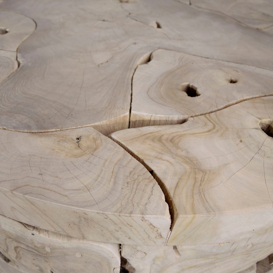 Brixton Bleached Teak Coffee Table, detail 1 view