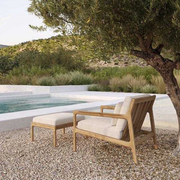 Jack Outdoor Lounge Chair and Ottoman Ethnicraft