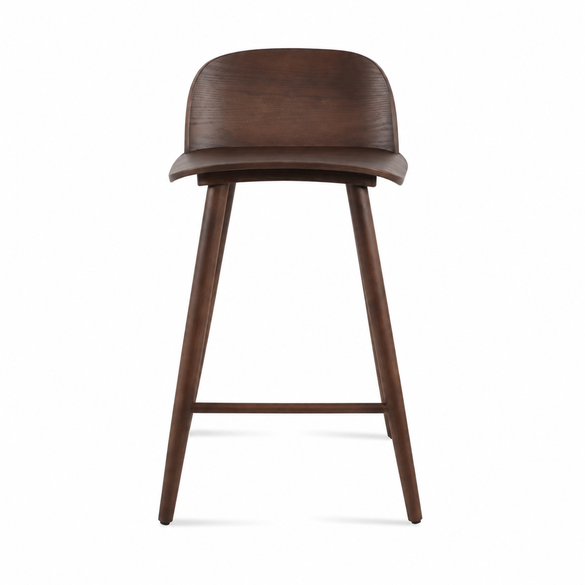 Janelle Stool in walnut finish by Soho Concept
