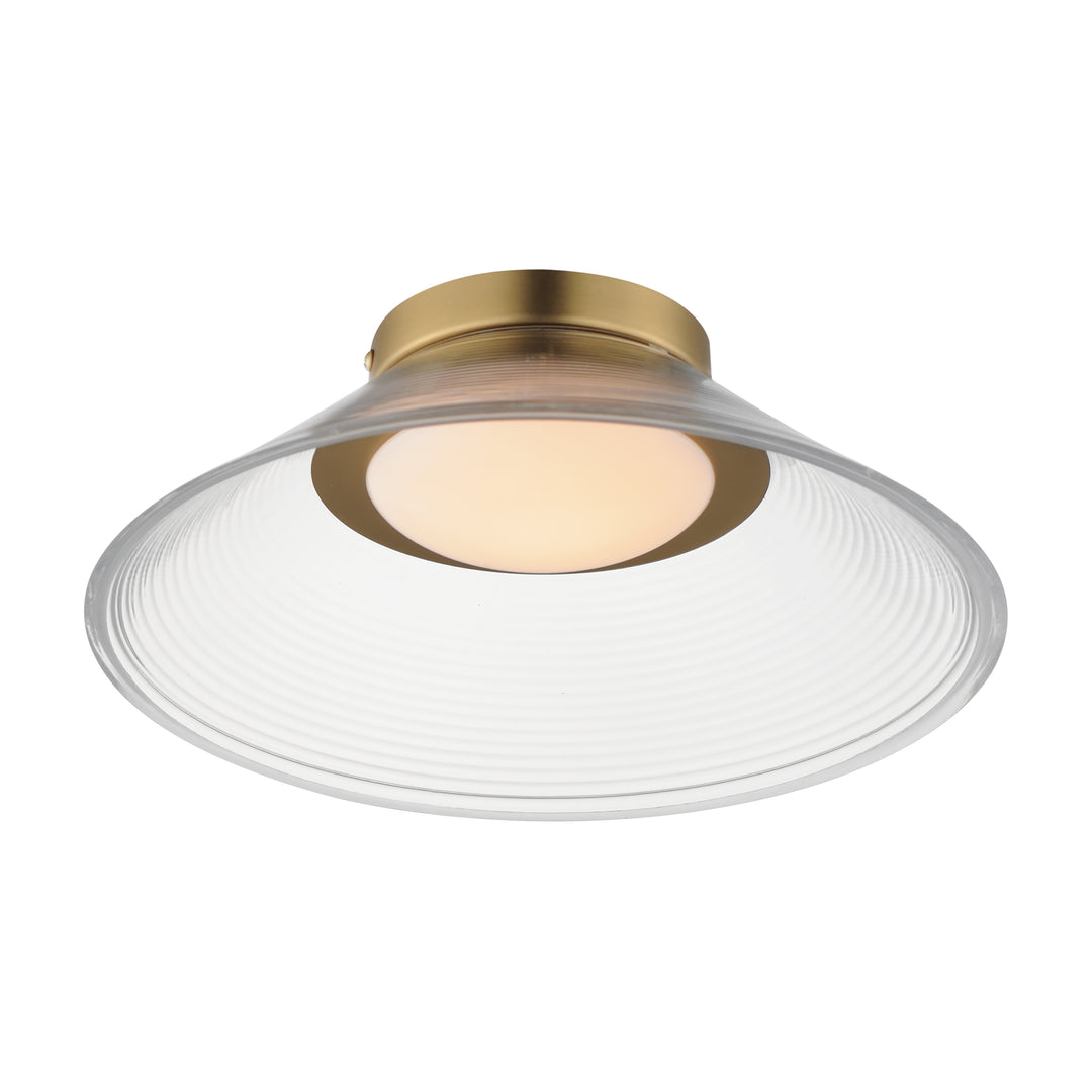 Jensen 12" Wall Sconce by ET2 Lighting in Satin Brass finish