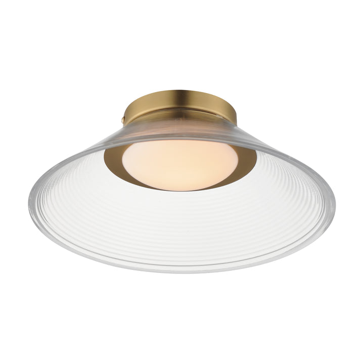Jensen 12" Wall Sconce by ET2 Lighting in Satin Brass finish