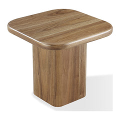 Juba Walnut End Table by Modus in Mongoose — product view on a white background