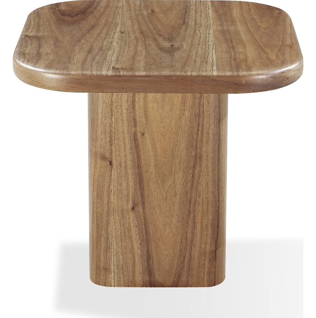 Juba Walnut End Table in Mongoose — product view on a white background