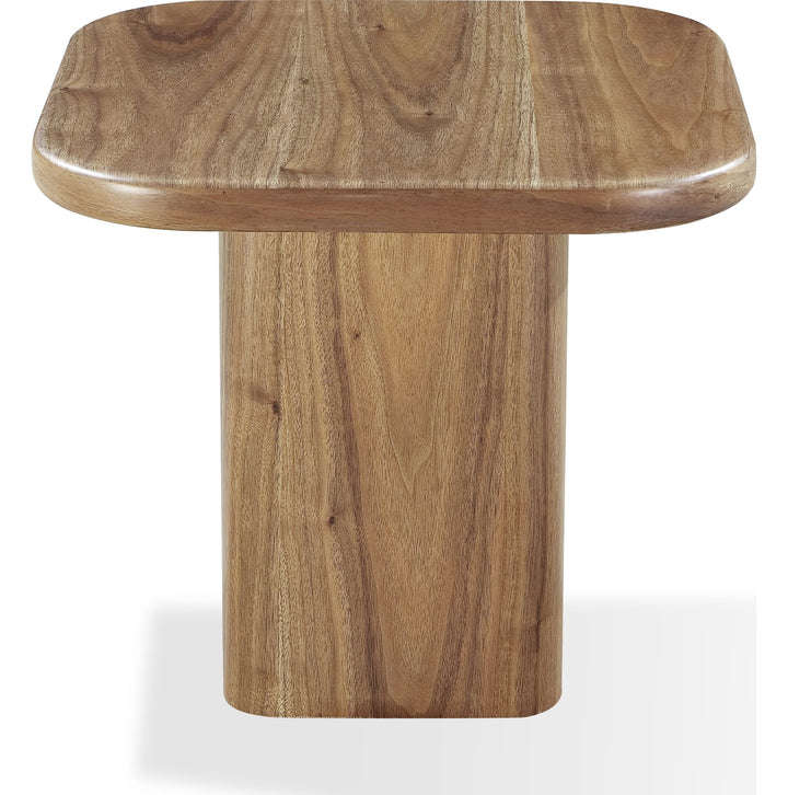 Juba Walnut End Table in Mongoose — product view on a white background