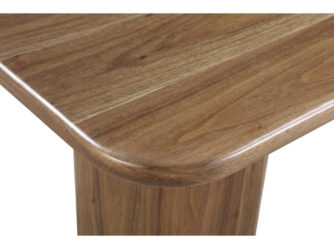 Juba Walnut End Table in Mongoose — product view on a white background
