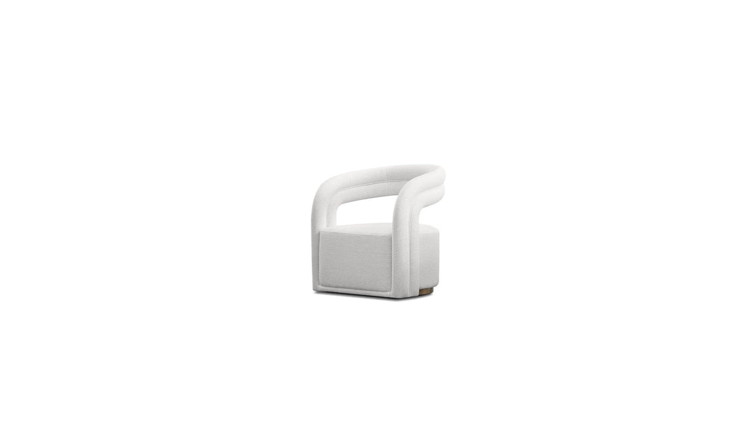 JUNIPER Lounge Chair in Opal White