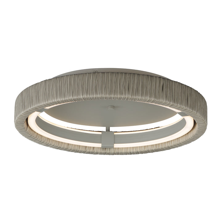 Kaia 20" LED Semi-Flush Mount - 5CCT by ET2 Lighting in Gray, front view