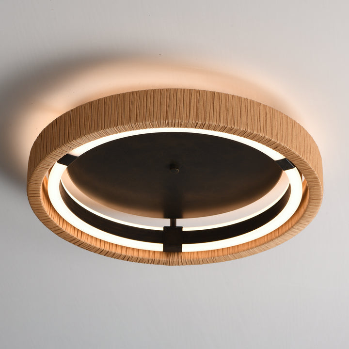 Kaia 20" LED Semi-Flush Mount - 5CCT by ET2 Lighting, styled view 7