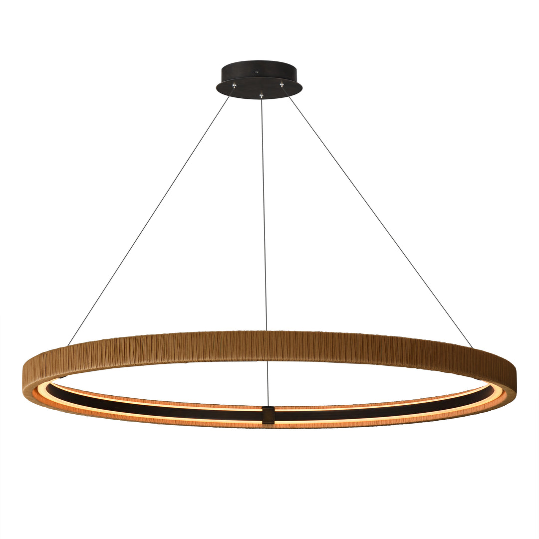 Kaia 48" Pendant - 5CCT by ET2 Lighting in Antique Bronze finish