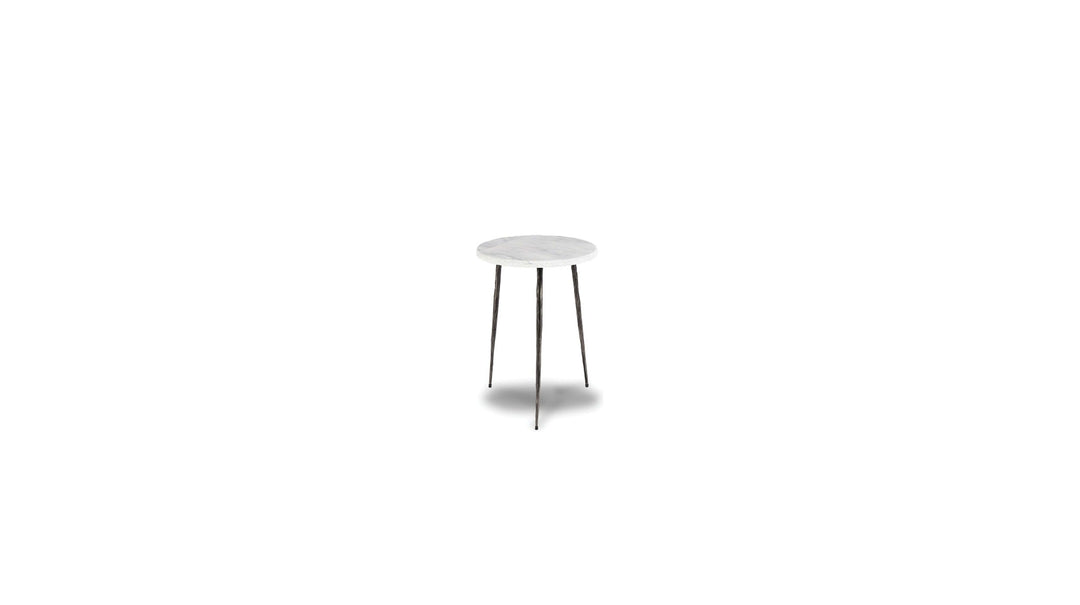 KAII END table in White Marble by Mobital product view