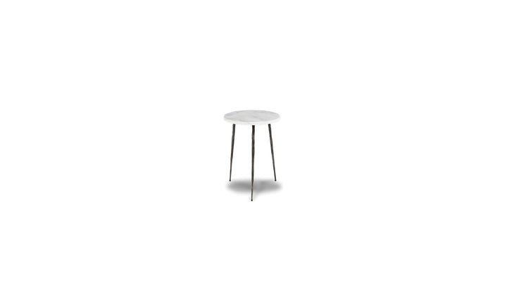 KAII END table in White Marble by Mobital product view
