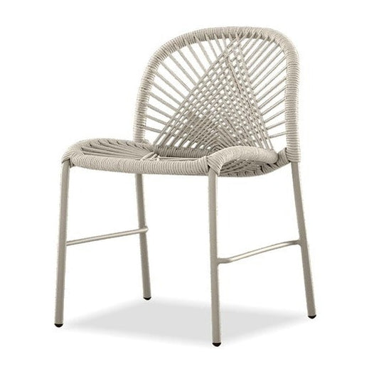 KAMARI Indoor/Outdoor Dining Chair Stackable in Taupe Mobital