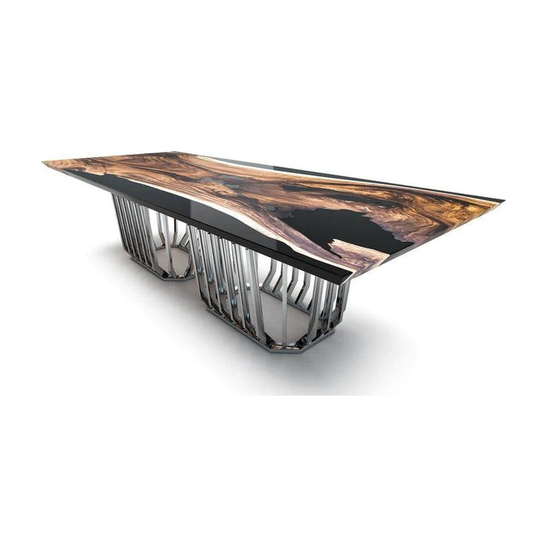 KASTALIA WALNUT WOOD DINING TABLE Arditi Collection