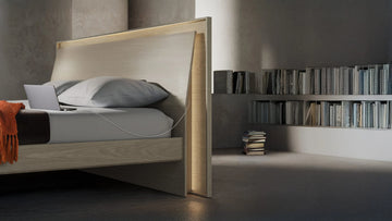 Kava 9619 King Bed by BDI | Modern Smart Platform Bed
