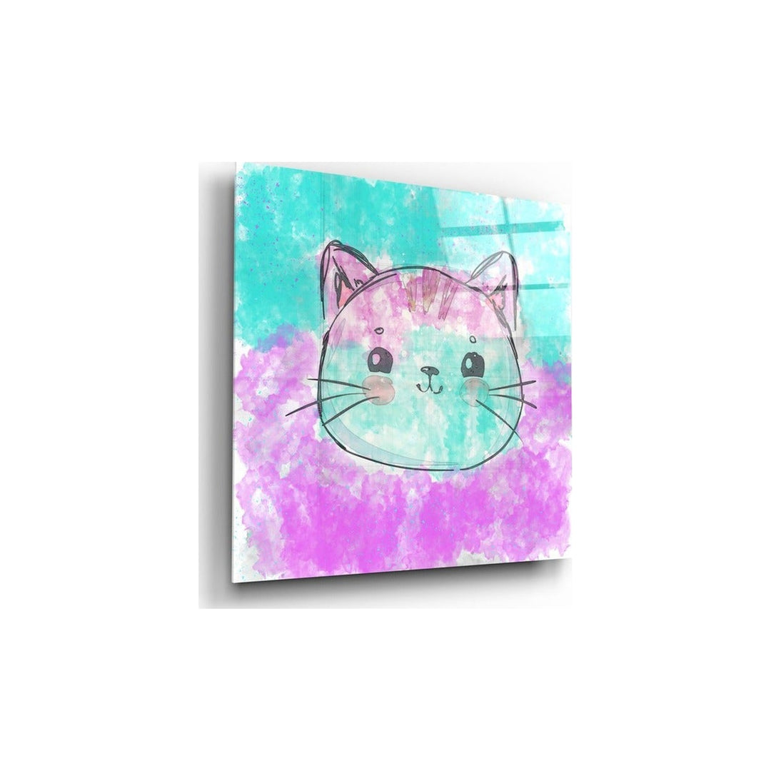 Kitty Glass Wall Art Insigne