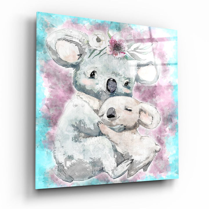 Koala Glass Wall Art.