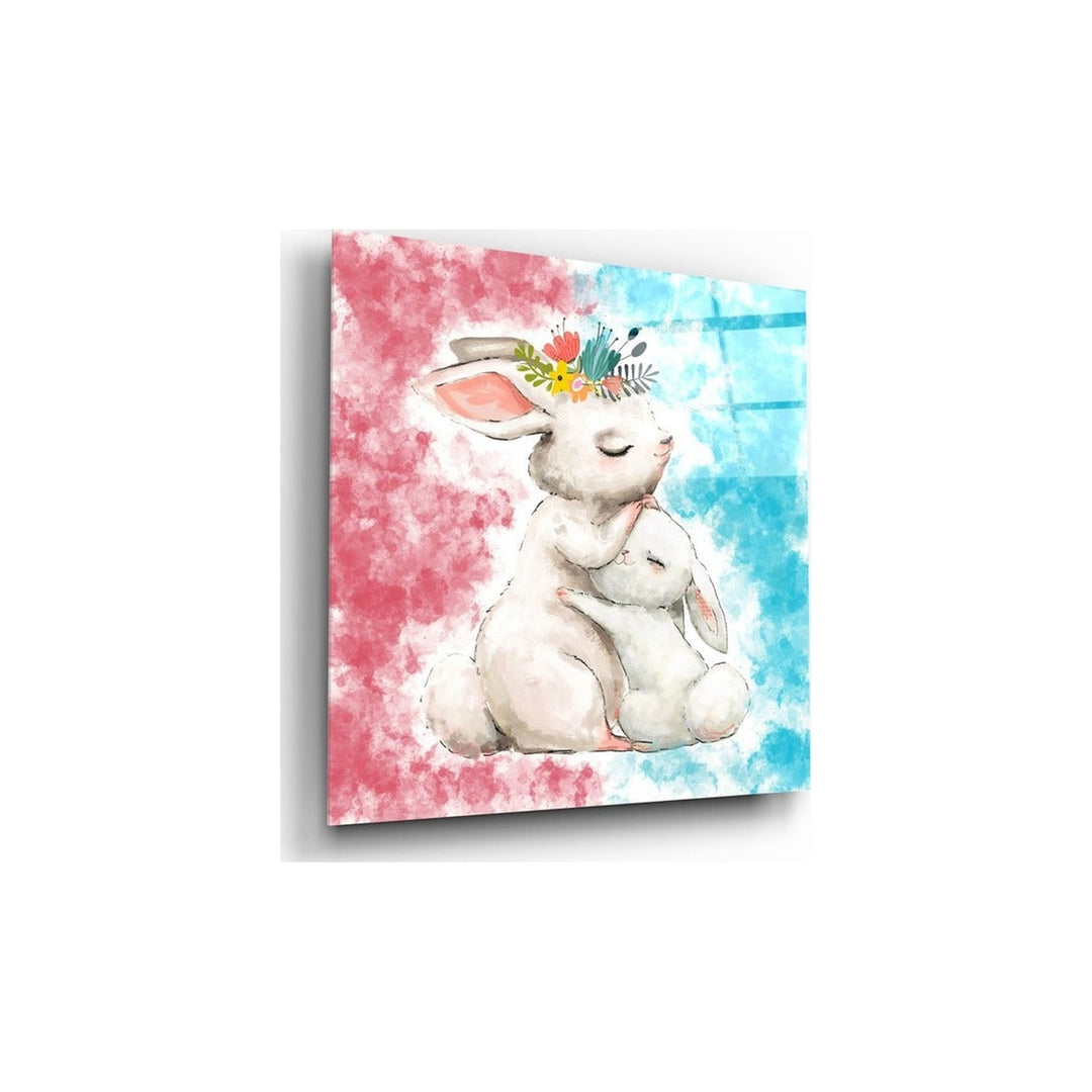 Rabbit Glass Wall Art Insigne