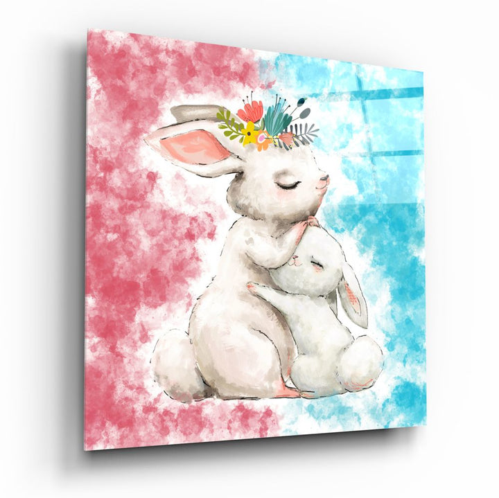 Rabbit Glass Wall Art.