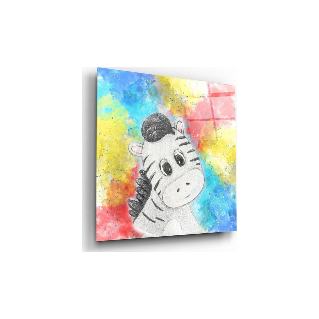 Zebra Glass Wall Art Insigne