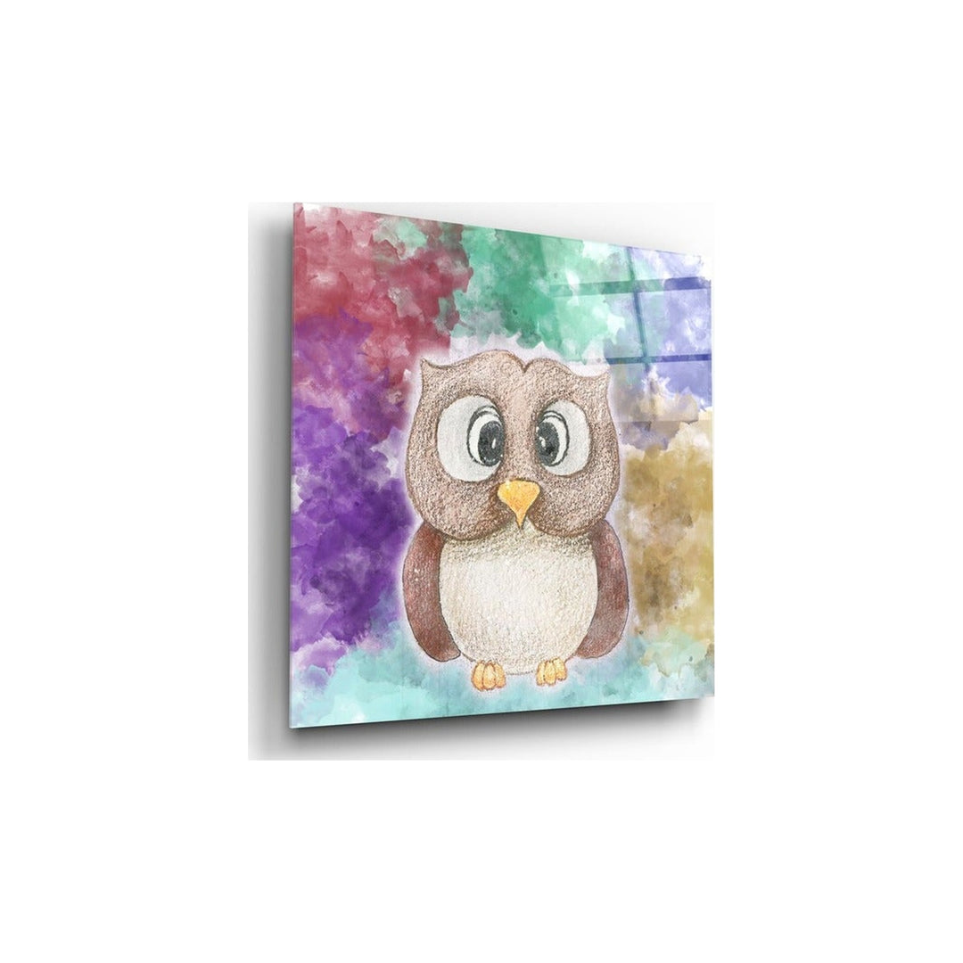 Owl Glass Wall Art Insigne