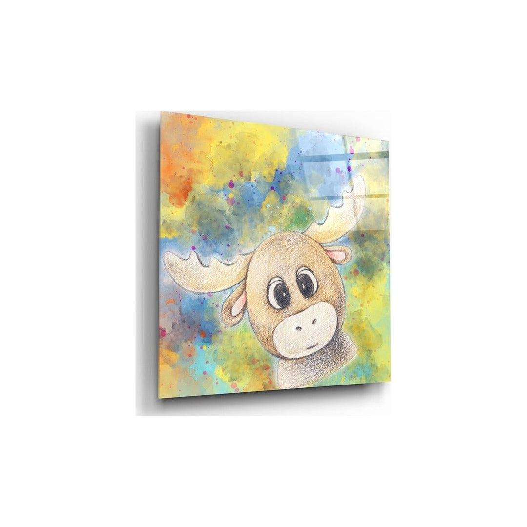 Deer Glass Wall Art Insigne