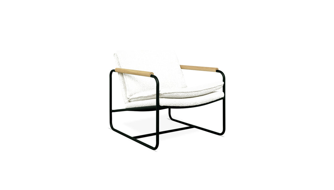 Kelso Chair in Node Alabaster on white background