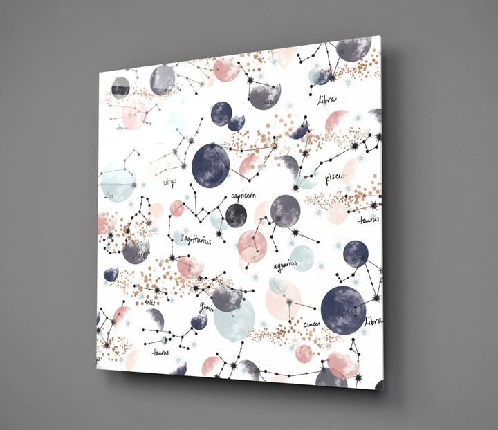 Planets Glass Wall Art.