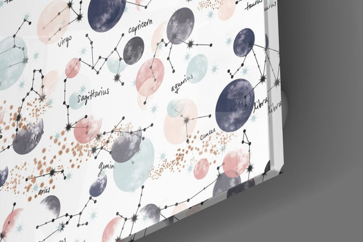 Planets Glass Wall Art.