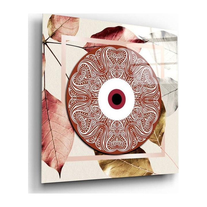 Red Evil Eye Glass Wall Art Insigne