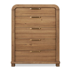 Kione Five Drawer Chest by Modus in Lioness — on a white background