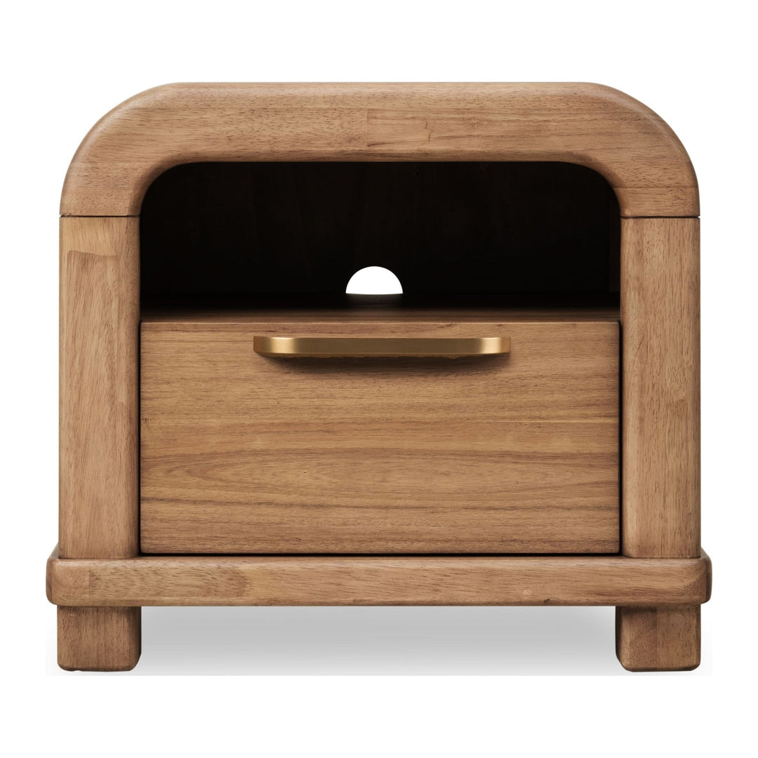 Kione One Drawer Nightstand by Modus in Lioness — on a white background
