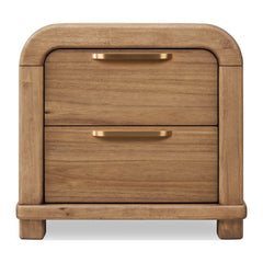 Kione Two Drawer Nightstand by Modus in Lioness — on a white background