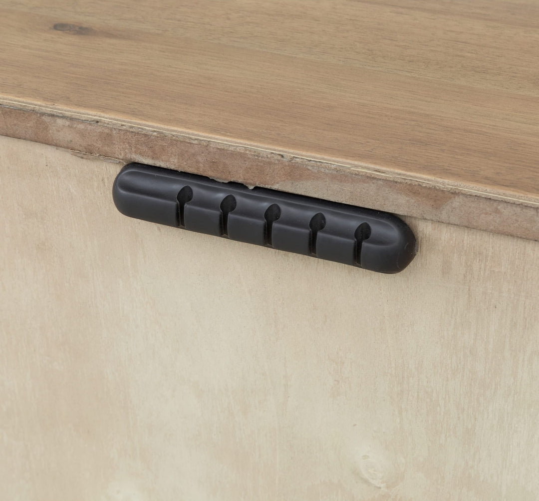 Kione Two Drawer Nightstand in Lioness — detail view