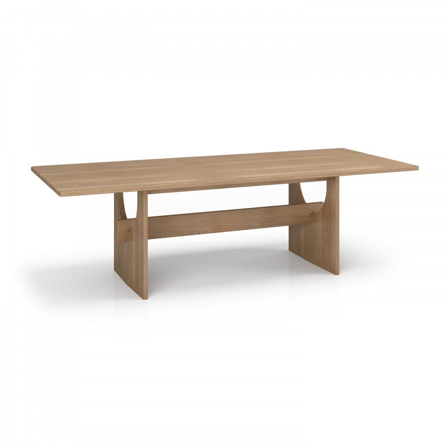 Kobe Wooden Dining Table – Minimalist Solid White Oak Table
