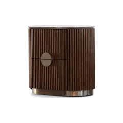 Koii Side Table 2-Drawer by Mobital — white cutout