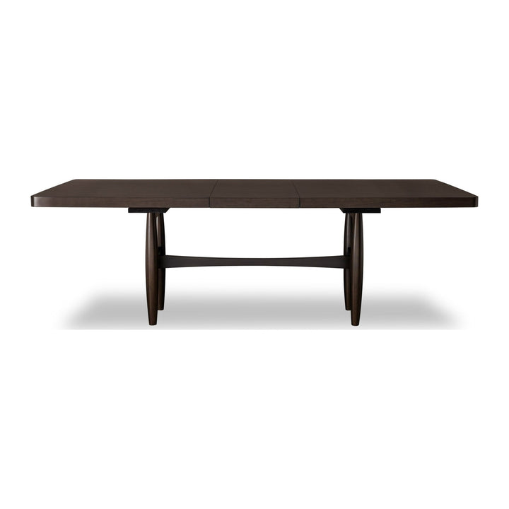 Koko Extendable Rectangular Dining Table by Modus in Minx — product view on a white background