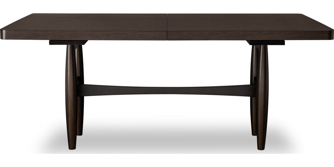 Koko Extendable Rectangular Dining Table in Minx — product view on a white background