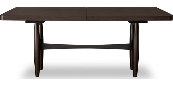 Koko Extendable Rectangular Dining Table in Minx — product view on a white background