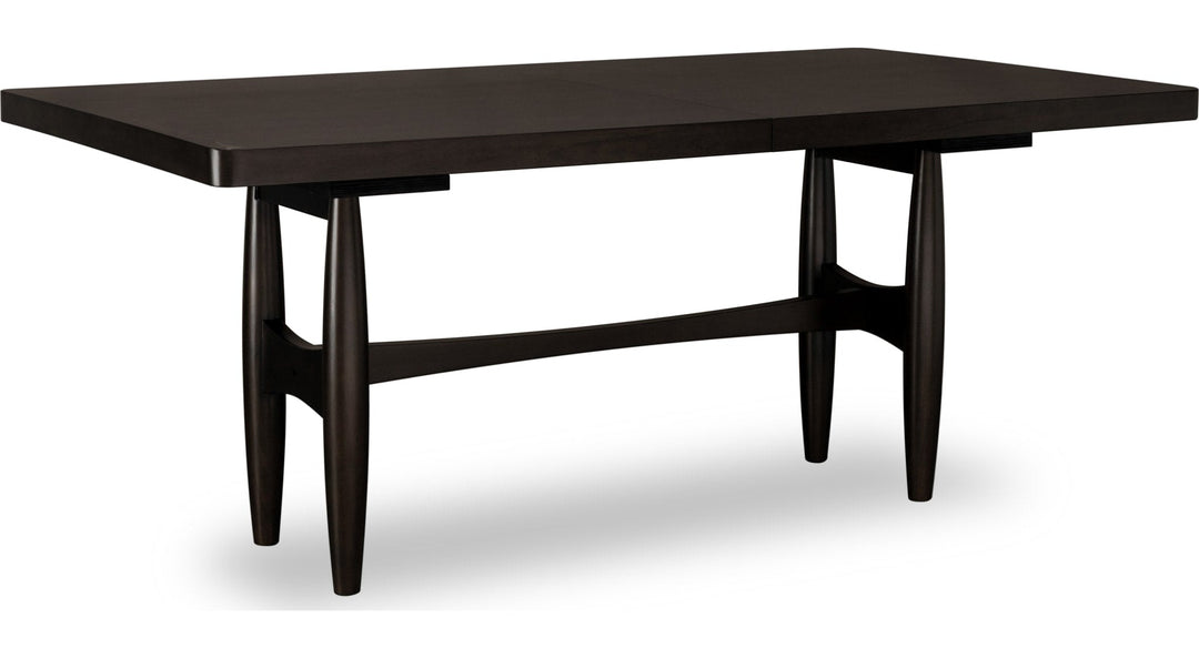 Koko Extendable Rectangular Dining Table in Minx — product view on a white background