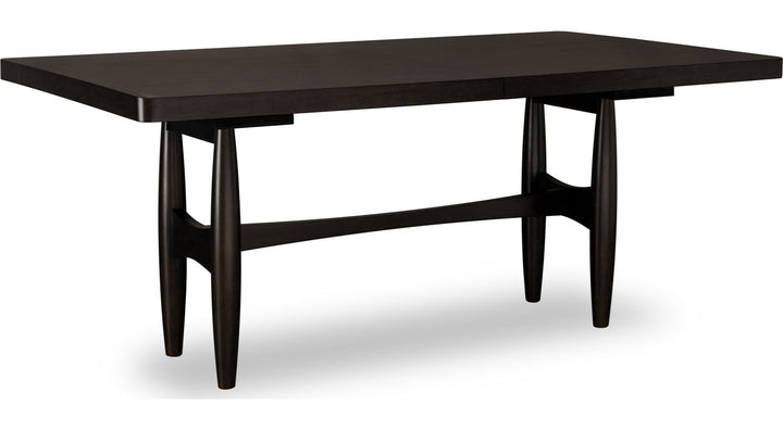 Koko Extendable Rectangular Dining Table in Minx — product view on a white background