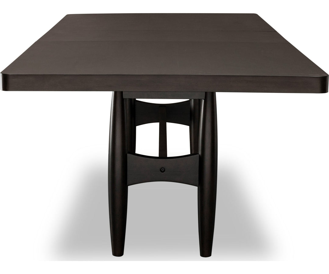 Koko Extendable Rectangular Dining Table in Minx — product view on a white background
