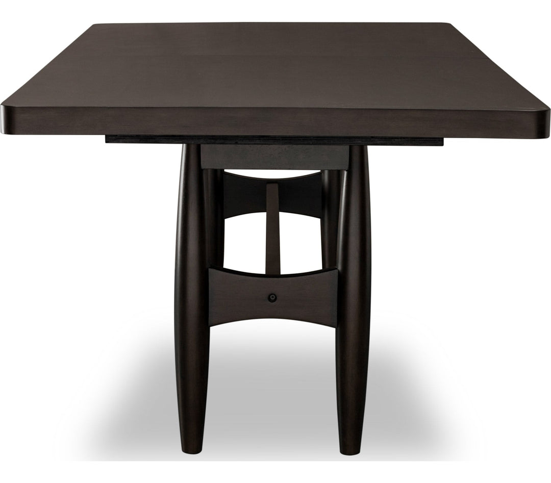 Koko Extendable Rectangular Dining Table in Minx — product view on a white background