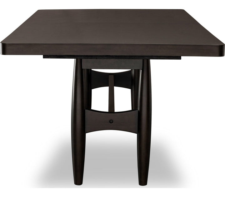 Koko Extendable Rectangular Dining Table in Minx — product view on a white background