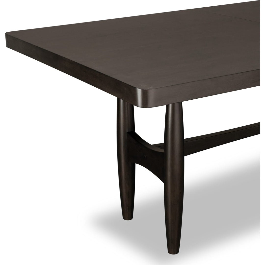 Koko Extendable Rectangular Dining Table in Minx — product view on a white background