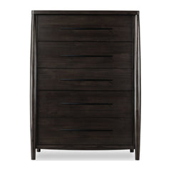 Koko Five Drawer Chest by Modus in Minx — on a white background