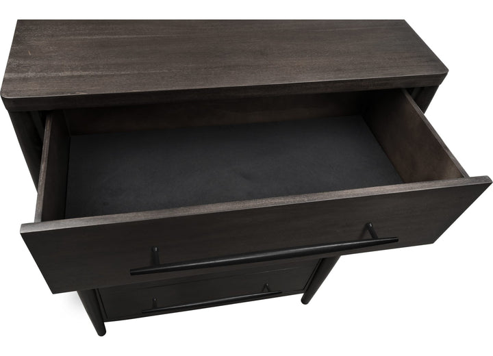 Koko Five Drawer Chest in Minx — with drawers open