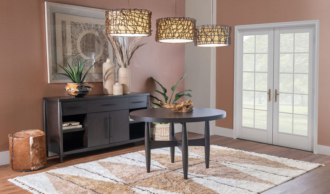 Koko Round Dining Table in Minx — lifestyle photo