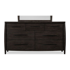 Koko Seven Drawer Dresser by Modus in Minx — on a white background