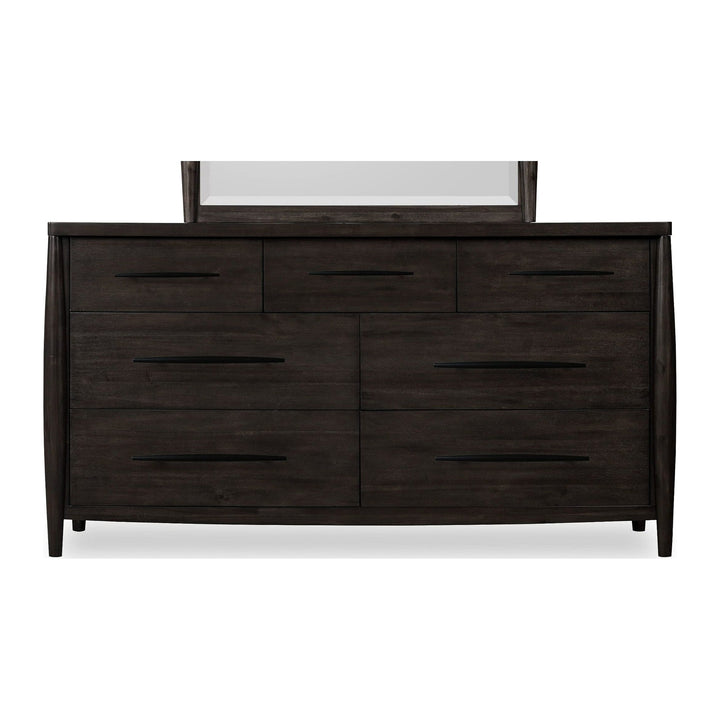 Koko Seven Drawer Dresser by Modus in Minx — on a white background